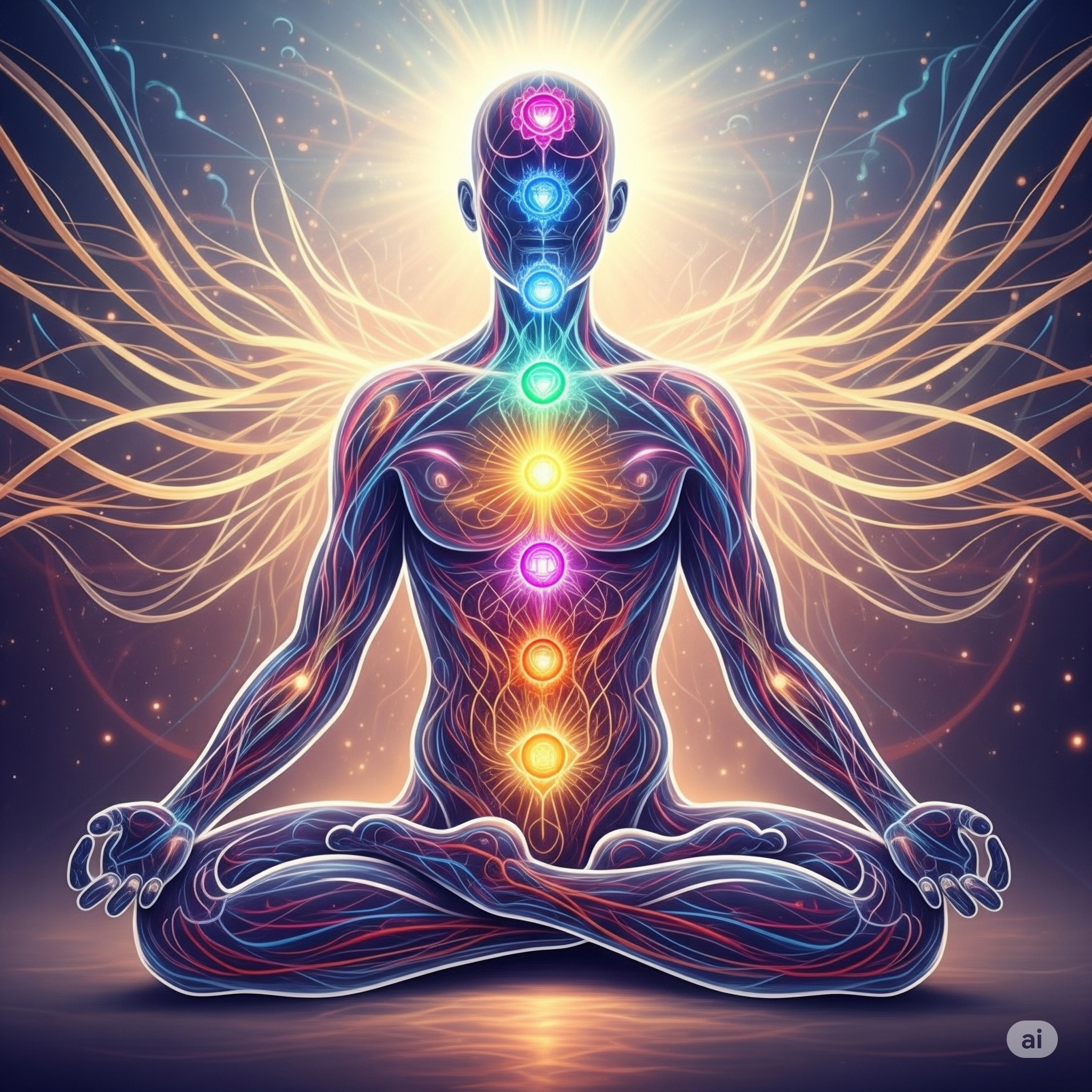 Energia que fui pelo corpo - chacras Chacras, energia do corpo